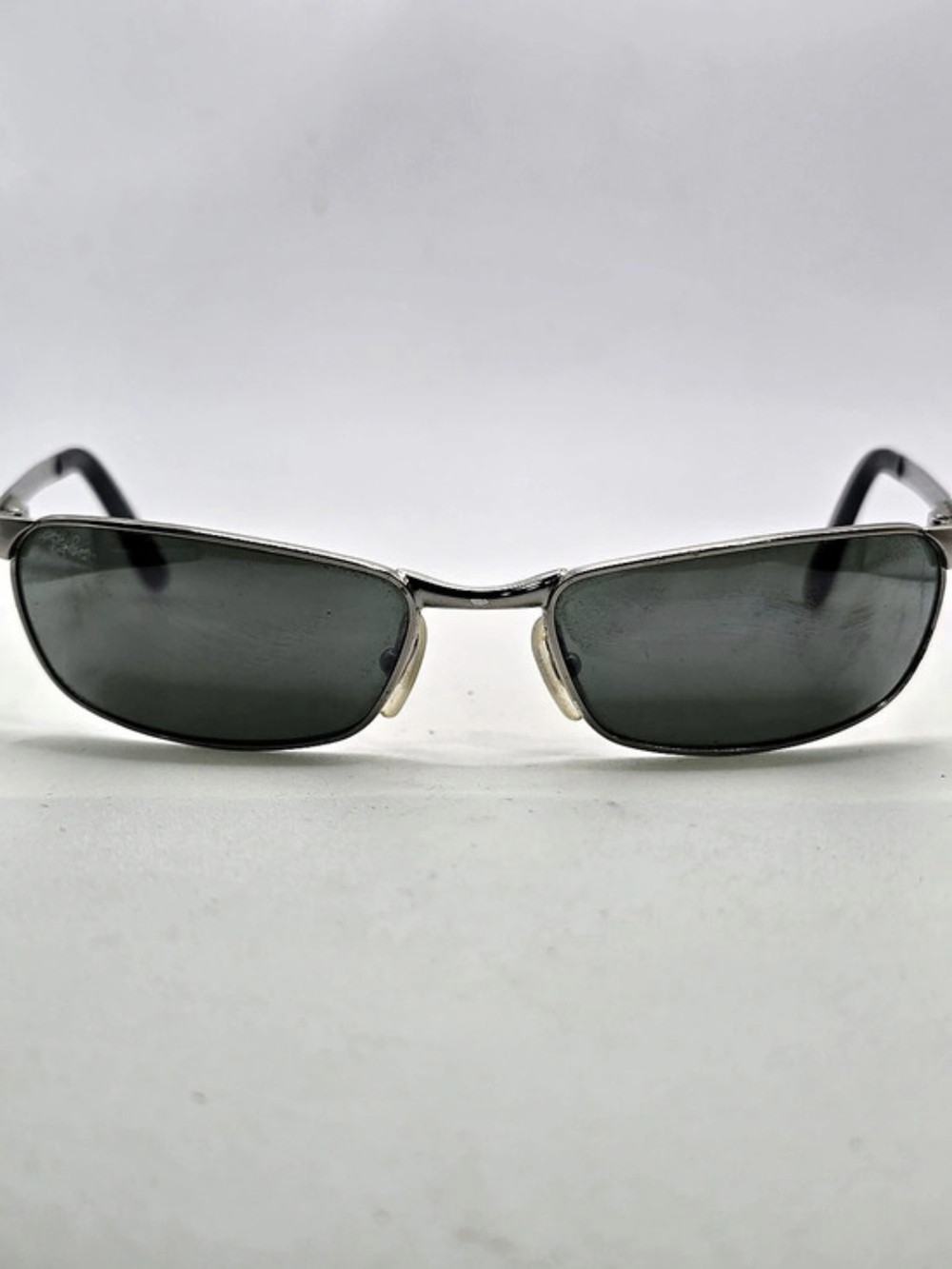 Ray-Ban RB 8307 Rectangular Sunglasses in Black & Gray